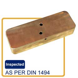 hatch cover bronze bearing pad in ptfe lubricant lubripad
